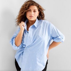 Target Pearl Button-Down Shirt NWT 3xl